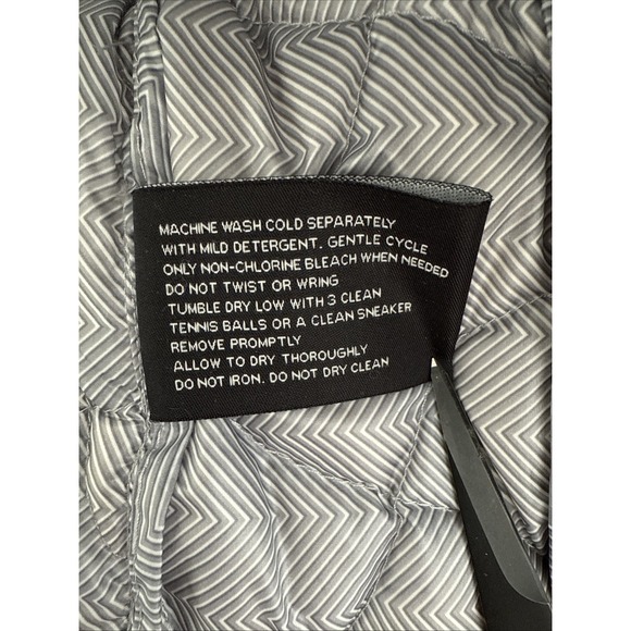 Women's Gerry Packable‎ Goose Down Puffer Vest Small Gray Silver Zip-Up Pockets - Picture 5 of 8